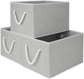 StorageWorks Storage Bins with Rope Handles, Gray, Extra Large, 3-Pack by StorageWorks