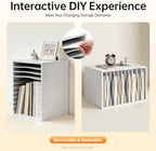 11 Slots Mail Organizer Vertical File Organizer, Vertical Desktop sorter - Image 4