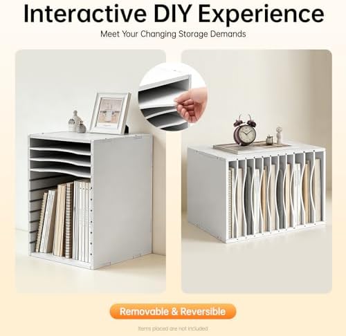 11 Slots Mail Organizer Vertical File Organizer, Vertical Desktop sorter - Image 4