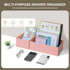 DIMJ Drawer Organizer for Clothing, 15 Pack Fabric Drawer Organizer Bins, Foldable Sock Organizer for Drawer, Dresser Organizer for Clothes, Socks, Bra, Tie (Pink) - Image 5