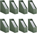 8 Pack Heavy Duty Cardboard Magazine Holder, 9.8"L x 3.9"W x 12.2"H by Svaldo