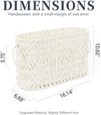 Coeusy Toilet Paper Storage Basket, Wicker Basket for Bathroom Organizer - Image 3