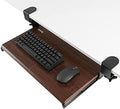 VIVO Dark Walnut Clamp-on 20 x 11 in Keyboard Tray, MOUNT-KB05ES-D by VIVO