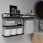 RICHER HOUSE Floating Shelves Bathroom, Wall Mounted Shelf Over Toilet - Image 4