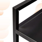 Amazon Basics 3-Tier Metal Rolling Utility Cart, Storage Organizer, Multifunctional Storage, Mobile Shelving, Black - Image 4