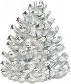 Creative Co-Op Decorative Resin Pinecone Bookends, Silver Finish, Set of 2 - Image 7