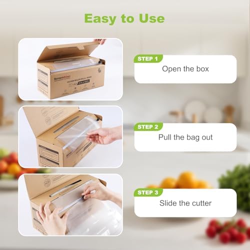 Bonsenkitchen 11"x150' Vacuum Sealer Bags with Cutter for Food Storage - Image 5