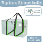 VENO 4 Pack Heavy Duty Moving Bags, Extra Large Storage Bags with Reinforced Handles & Strong Zippers, Foldable & Reusable Moving Box Alternative for Clothes & Dorm Storage - Image 2
