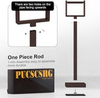 Bronze Toilet Paper Holder Stand，Stainless Steel Toilet Paper Holder Free Standing，Stable Weighted Base Floor Tissue Roll Holder for Bathroom，Modern Pivoting Toilet Paper Stand - Image 7