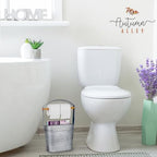 Autumn Alley Farmhouse Toilet Paper Holder - Free Standing With Reserve Storage for Mega Rolls, Magazines - Bathroom Accessories, Galvanized Decor - Image 5