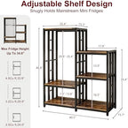 MAJALiS Mini Fridge Microwave Combo Stand Cabinet Shelf with Storage Space - Image 2