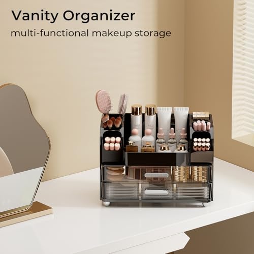UFORU Makeup Organizer Countertop with 2 Large Drawers for Vanity Bathroom - Image 7
