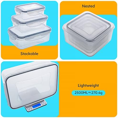 JSCARES 44 PCS Food Storage Container with Lid (22 Lids & 22 Containers) - Image 6