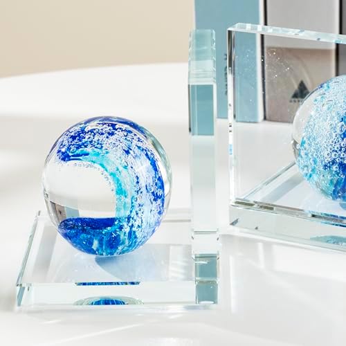 1 Pair Heavy Duty Book Ends for Shelves, Crystal Bookends for Heavy Books - Image 6