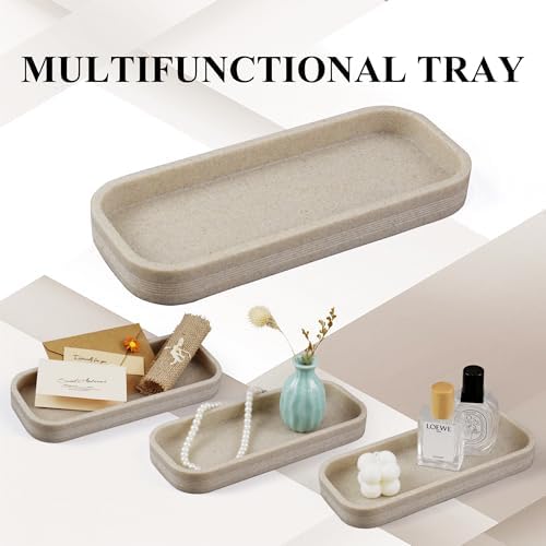 LIN CHUAN 6-Piece Bathroom Accessories Set, Bathroom Organizer, Beige - Image 6