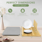 Sofort Dish Drying Mat with Dish Rack, Quick Dry Stone Drying Pad - Image 4