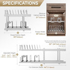 2-Tier Pots and Pans Organizer Under Cabinet Kitchen 21" W *22" D - Image 2