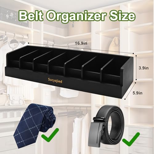 Belt Organizer, Black, 7 Compartments - Image 5