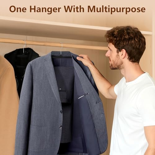 50 Pack Black Velvet Hangers Non Slip, Felt Pants Hangers Thin Space Saving - Image 5