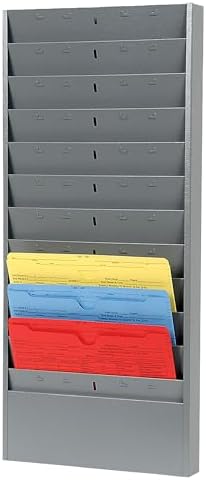 CHAMP Repair Order Rack 12-Pocket Wall Mount Organizer, Gray by PROLificAutomotiveProducts