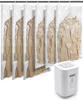BAGSMART Hanging Vacuum Storage Bags For Clothes, Hand Pump Included by BAGSMART