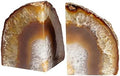 AMOYSTONE Natural Agate Bookends Weighted Book Stopper for Large Hardcovers by AMOYSTONE%C2%AE