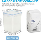 Vtopmart 5.2L Flour Sugar Storage Containers, 4 PCS, Blue - Image 2