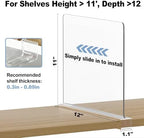 Tall Shelf dividers Closet Organizers: 11-inch (Higher Version) - Image 3