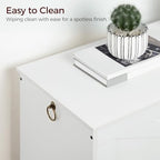 MAHANCRIS 47.2" Storage Chest with Lid, Storage Bench with Safety Hinges - Image 6