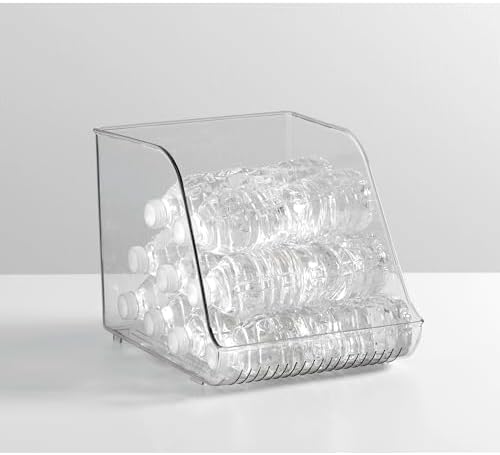 iDesign Plastic Water Bottle Organizer for Fridge, Clear, 2-Pack - Image 6