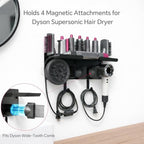 Dyson Airwrap Holder Wall Mount, 2in1 Dyson Airwrap Organizer and Dyson Hair Dryer Holder, Dyson Hair Dryer Stand Compatible with Dyson Airwrap Styler & Supersonic Nural Black BANJEKT - Image 4
