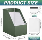 4 Pack Heavy Duty Extra Large Cardboard Magazine Holder 10.6x7.5x12 - Image 2
