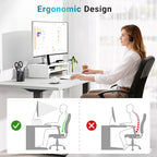 BONTEC Wood Monitor Stand Riser, 2-Tier Desktop Organizer - Image 6