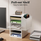 Unionly 6 Tier Adjustable Mail Sorter,Wood Paper Organizer for Class,Office - Image 3