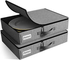 Sorbus Platter Storage Case for Dinnerware (2 Pack, Gray) - Image 4