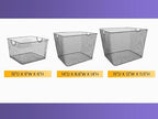 YBM HOME Kitchen Pantry Organizer Wire Baskets for Shelves, Cabinets, Pantry, Countertop, Mesh Open Storage Bin Metal Basket for Organizing Food Supplies, 3 Pack, 14.5x9.25x7 - Image 6