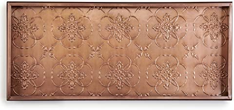 Good Directions 204VB Medallions Tray, Plants, Pet Bowls, and More Boots, Shoes, Storage, and More, Copper Large - Image 3