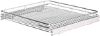 JOWBOOW Pull Out Cabinet Organizer 24" W x 21" D, Chrome-Plated Steel by JOWBOOW