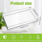 Maitys 6 Pcs Acrylic Vanity Tray Bathroom Tray, 9.65 x 5.9 Inch - Image 2