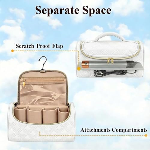 Mancro Padded Travel Case Compatible with Dyson Airwrap, White - Image 4