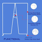 Wire Shelf Dividers, White, 12" Deep, 16" Height, 8 Pack - Image 3