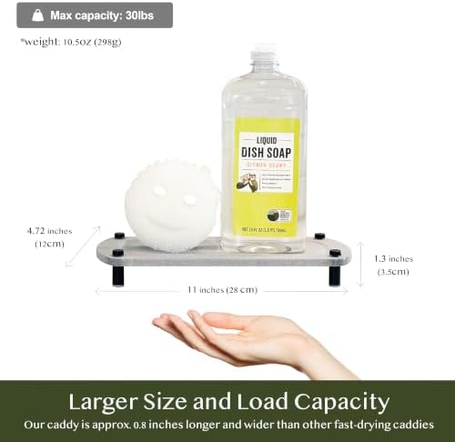 2PCS Absorbing Stone Soap Tray, Quick Dry Diatomaceous Earth Drying Rack - Image 5