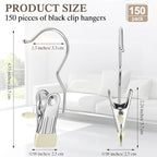Yinder 150 Pcs Boot Hanger Clips Laundry Hooks Stainless Steel Hooks, Beige - Image 2