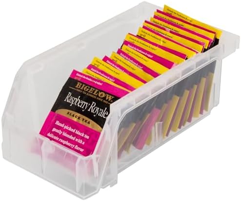 ReadySpace Small Stackable Plastic Storage Bins, 12-Pack, Clear - Image 6