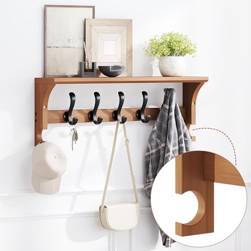 PETKABOO 31.5" Bamboo Shoe Rack Bench with Coat Rack, 3-Tier Entryway Bench with Thick Cushion, Flip-Top & Side Baskets, Holds Up to 550 LBS for Hallway, Living Room, Bedroom - Image 5