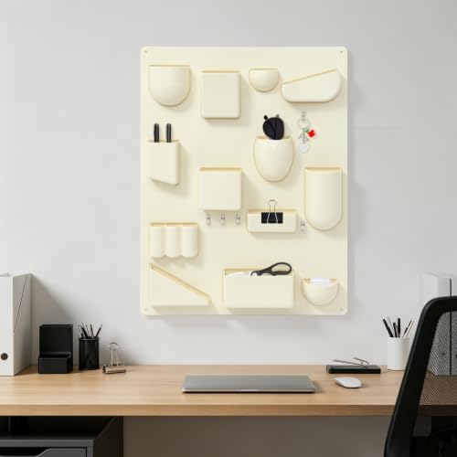 Creative Wall Storage Rack ABS Multi-Grid Storage (White) - Image 7