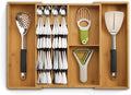 Joseph Joseph DrawerStore Expanding Silverware, Flatware, Utensil & Gadgets Organizer, Expandable in Drawer Space Saving Tray, Bamboo by Unknown