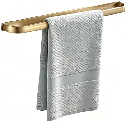 Leyden Brass Towel Bar, Antique Bathroom 23.6 inch Bath Towel Holder Rack, Wall Mounted Bathroom Accessory Towel Rod Hanger Retro by Leyden
