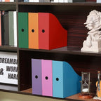 Colarr 48 Pcs Cardboard Magazine File Holder Book Bins, Bright Color - Image 6