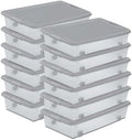 Sterilite Wheeled Latching Box w/Lids for Home & Office, 56 Quart, 12-Pack by Sterilite